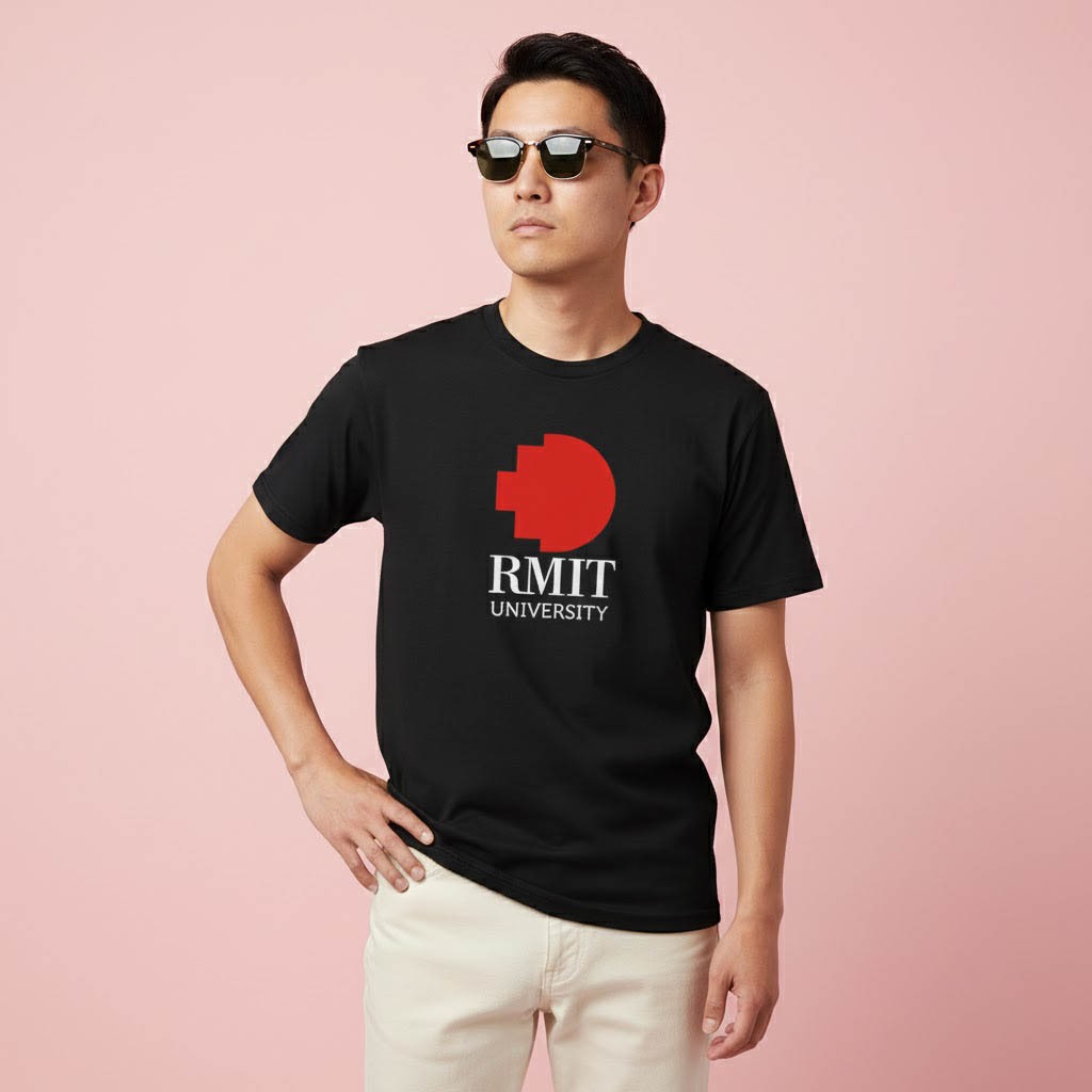 Kaos Baju RMIT University Australia Unisex Cotton Combad t-shirt Distro Clothing