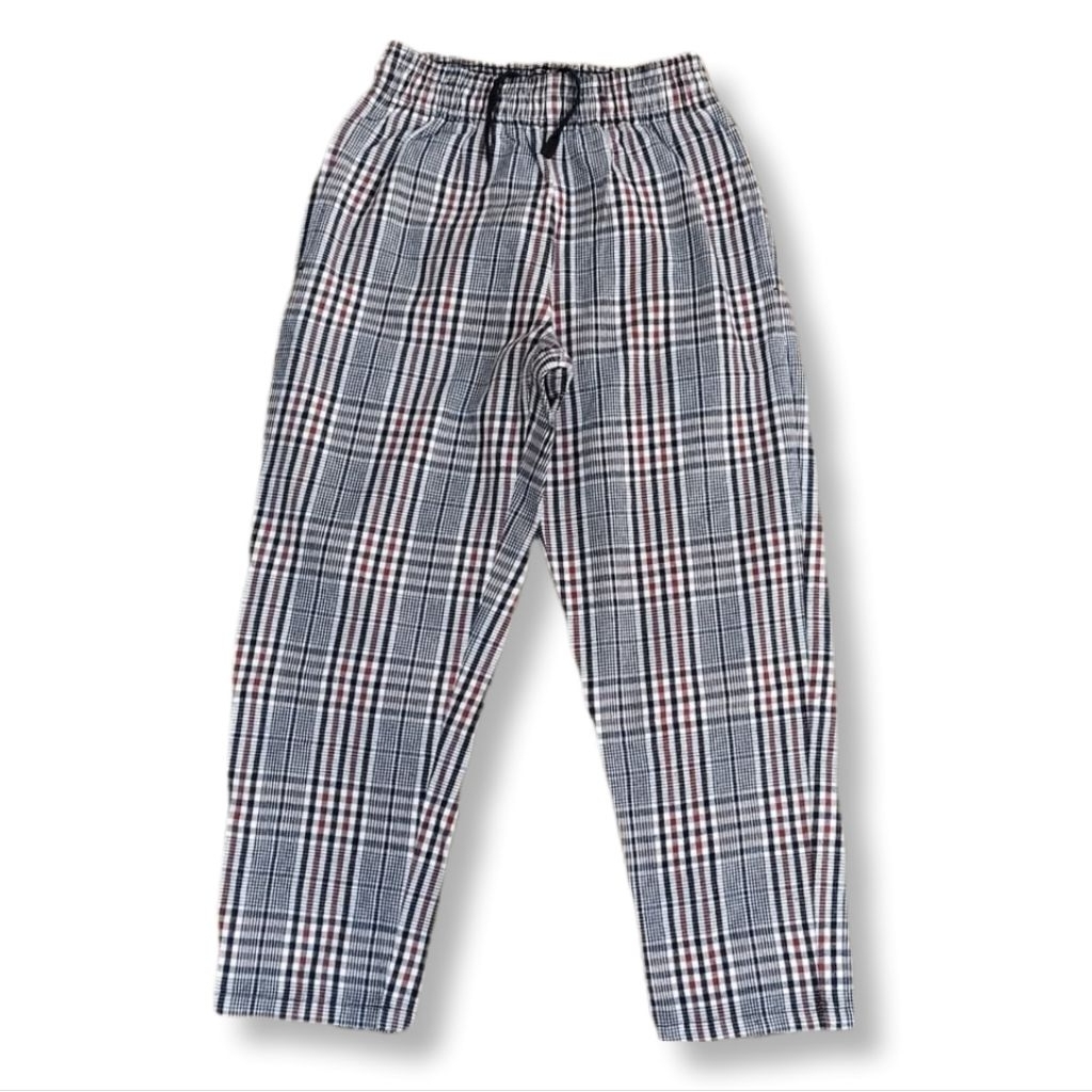 GU UNIQLO TARTAN RELAXED LONG PANTS | CELANA PANJANG | MNZA 3