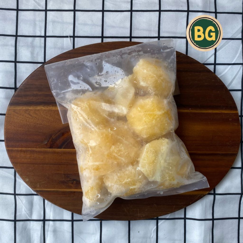 Buah lemon beku, lemon kupas beku 500 gr, lemon, buah lemon