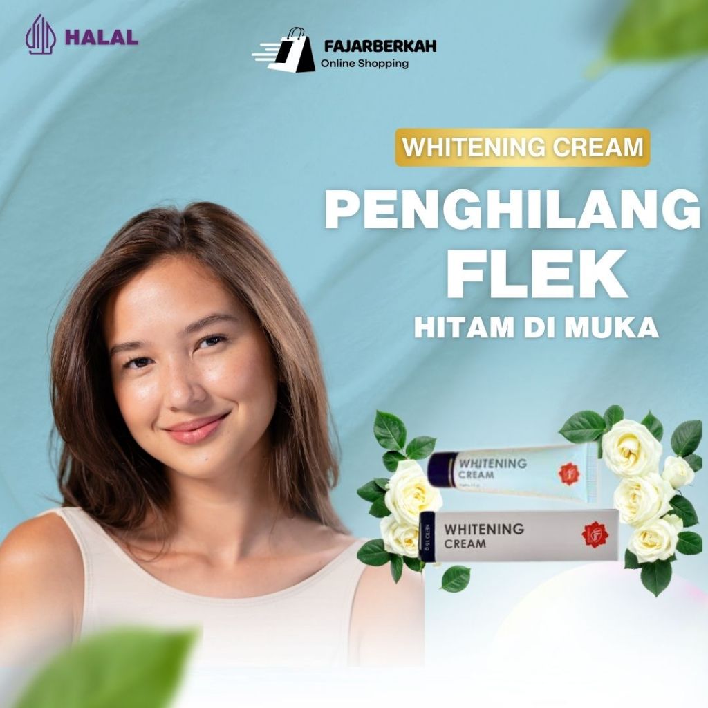 Viva Whitening Cream Original - Krim Penghilang Flek Hitam Penghilang Noda Di Muka Membandel Bpom