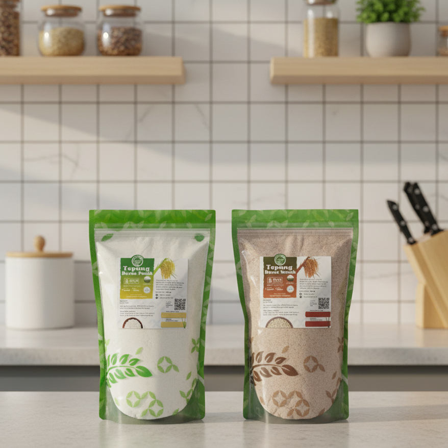 Tepung Beras | Tepung Organik | Tepung Beras Merah | Tepung Beras Putih | Tepung Beras Organik 500 G