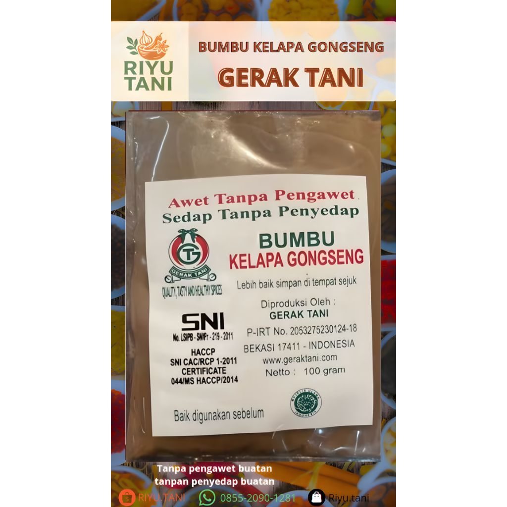 BUMBU KELAPA GONGSENG — GERAK TANI | RIYU TANI