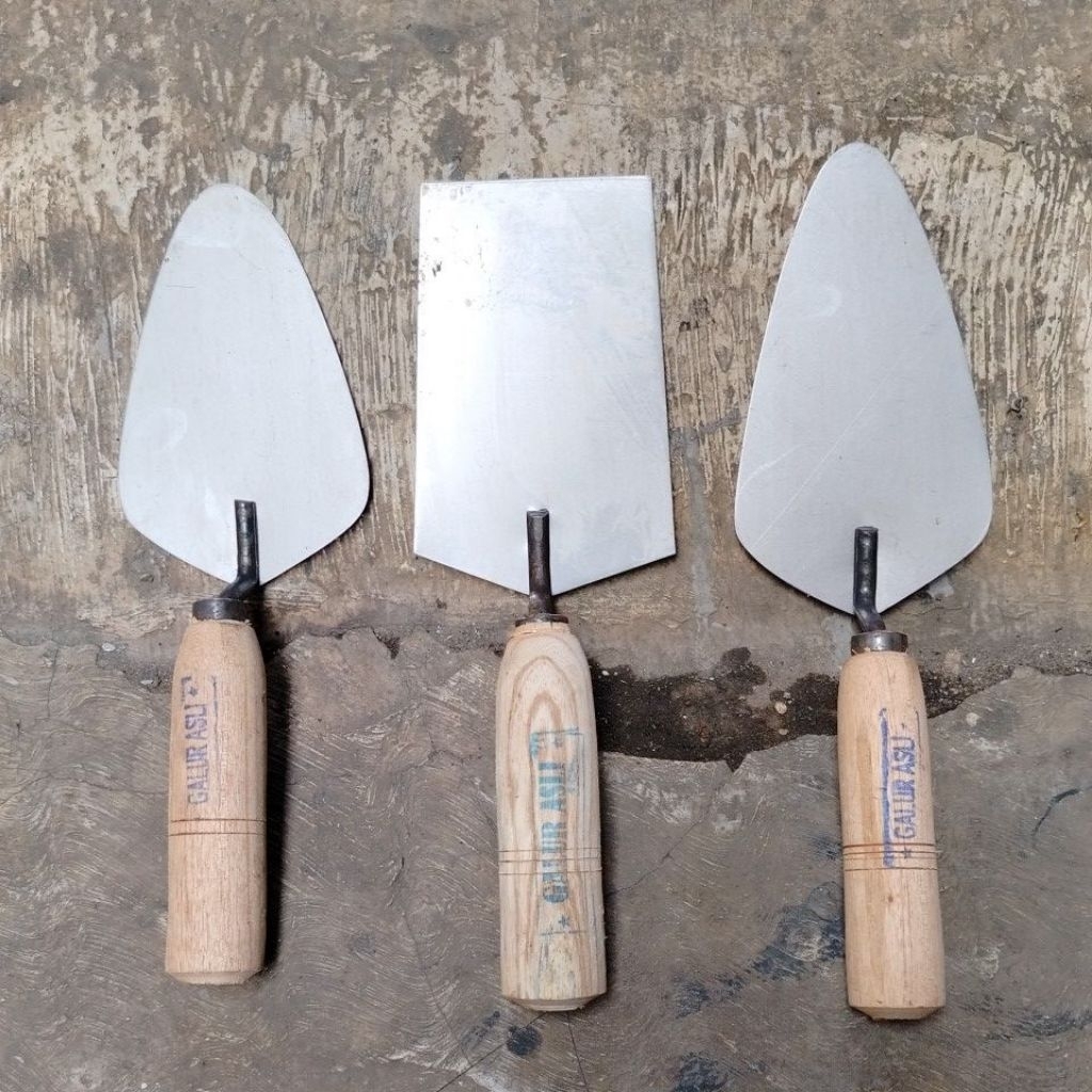 PAKET ISI 3 PCS SENDOK GALUR ASLI / CETOK GALUR /CETOK BANGUNAN.