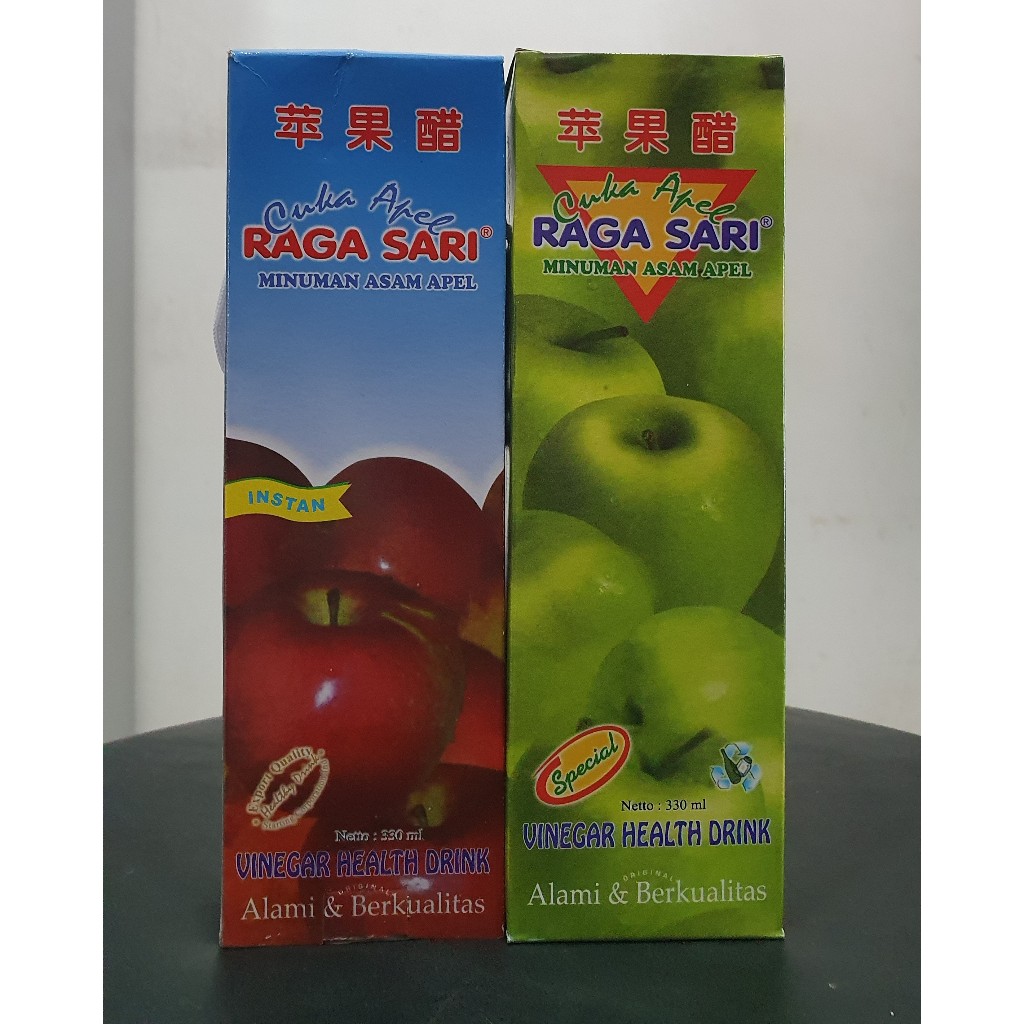 RAGA SARI MINUMAN ASAM APEL MINUMAN KESEHATAN ALAMI & BERKUALITAS ( 1 BOTOL )