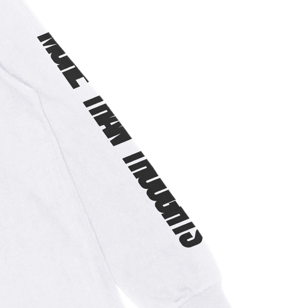 Troy Company Longsleeve Tshirt White Thoughts - Kaos Putih Lengan Panjang LSD 3435