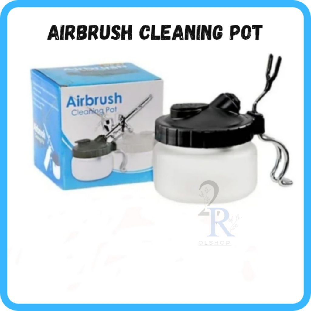 Airbrush Cleaning Pot Glass Pen Paint Brush