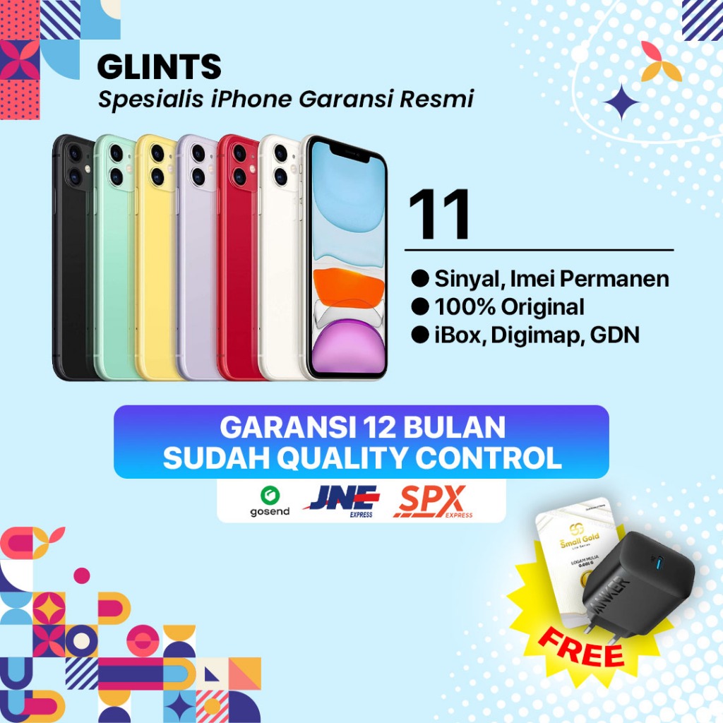 Apple iPhone 11 64GB/128GB | EX IBOX Indonesia