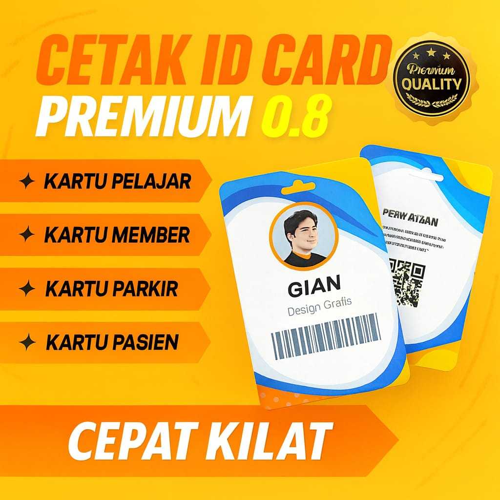 CETAK ID CARD, CETAK ID CARD SATUAN, CETAK ID CARD CUSTOM
