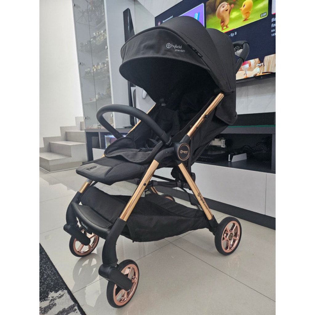 Stroller hybrid PRELOVED STROLLER HYBRID PREMIUM GRAVITY I ROSE GOLD KERETA BAYI ANAK SECOND BEKAS g