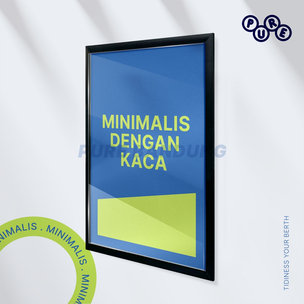Poster Frame Minimalis + Akrilik