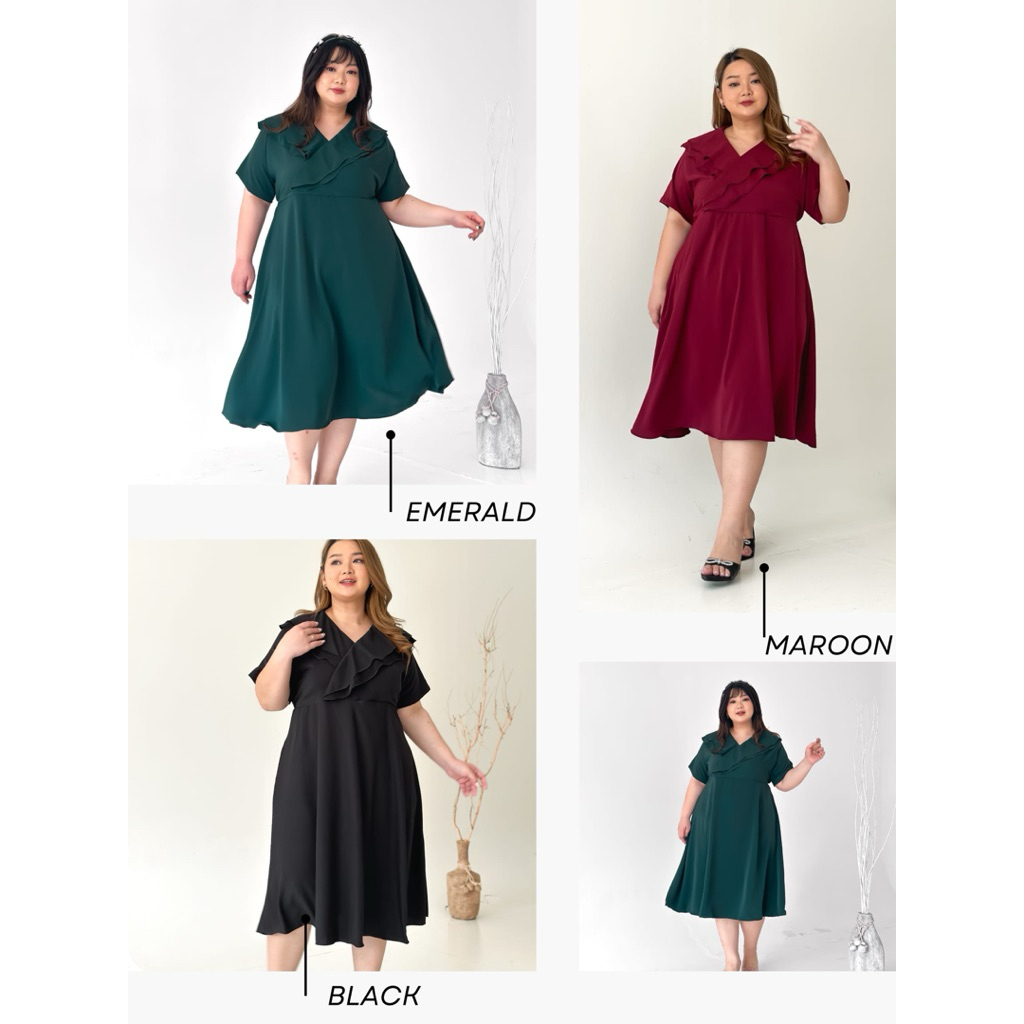 Katy Dress - Dress Natal Jumbo - Dress Natal - Dress Bigsize