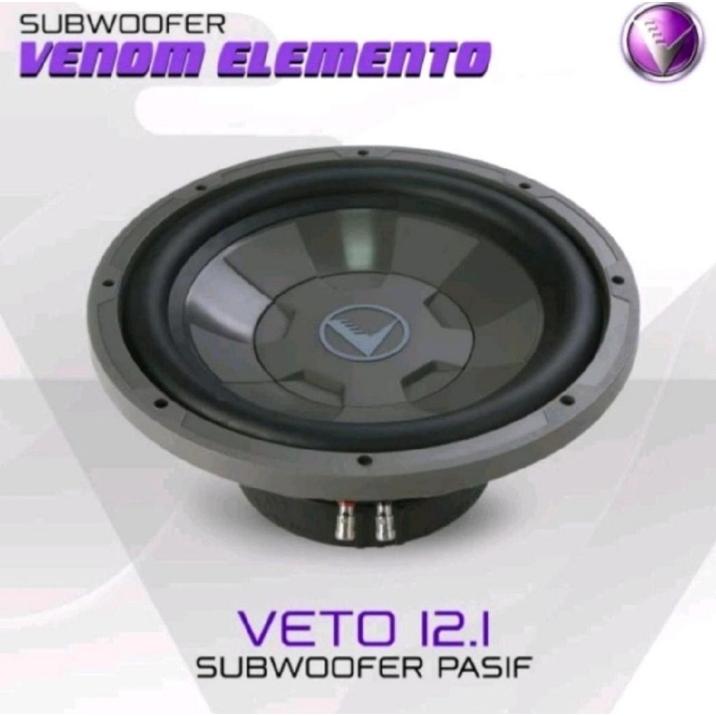 Subwoofer mobil 12 inch venom veto 12 original garansi resmi