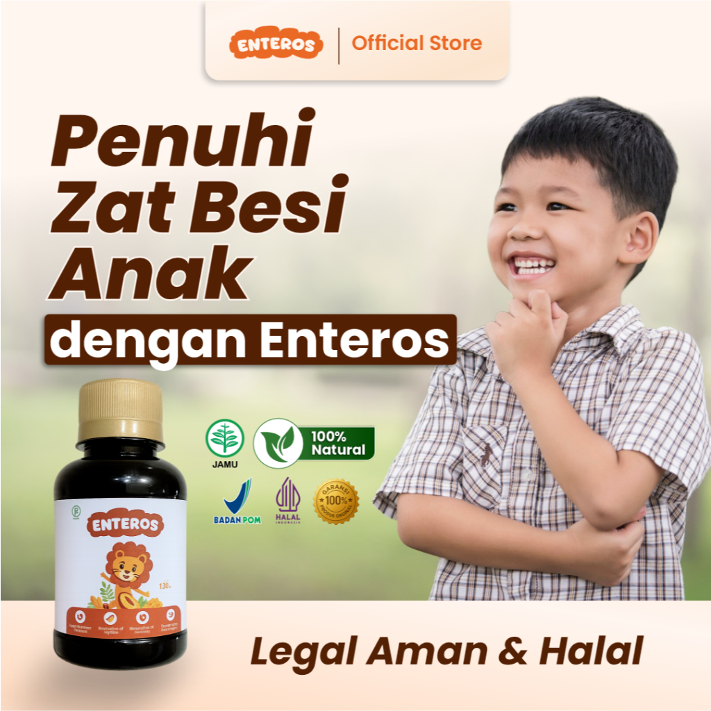 Enteros - Sari Kurma Penuhi Zat Besi Anak | Halal BPOM 130ml
