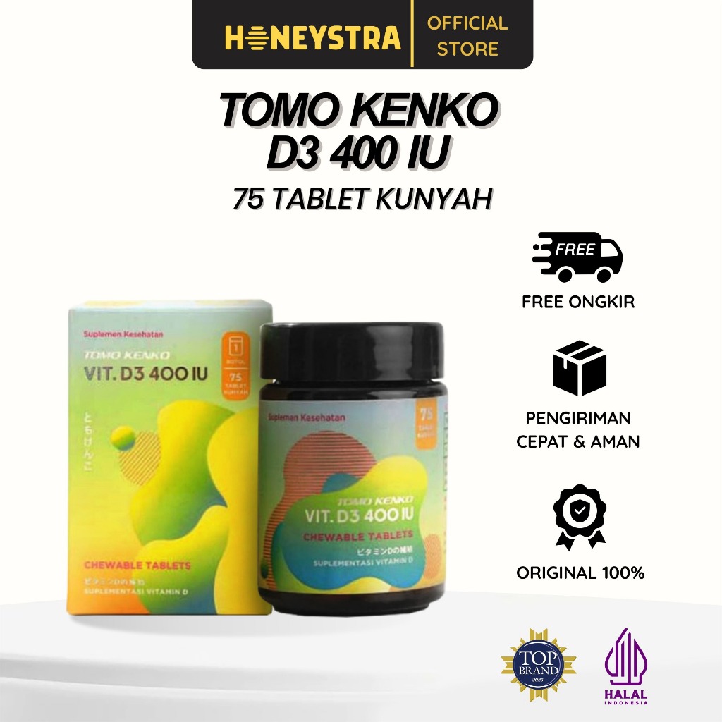 Tomo Kenko D3 400 IU Chewable (kunyah) High Quality