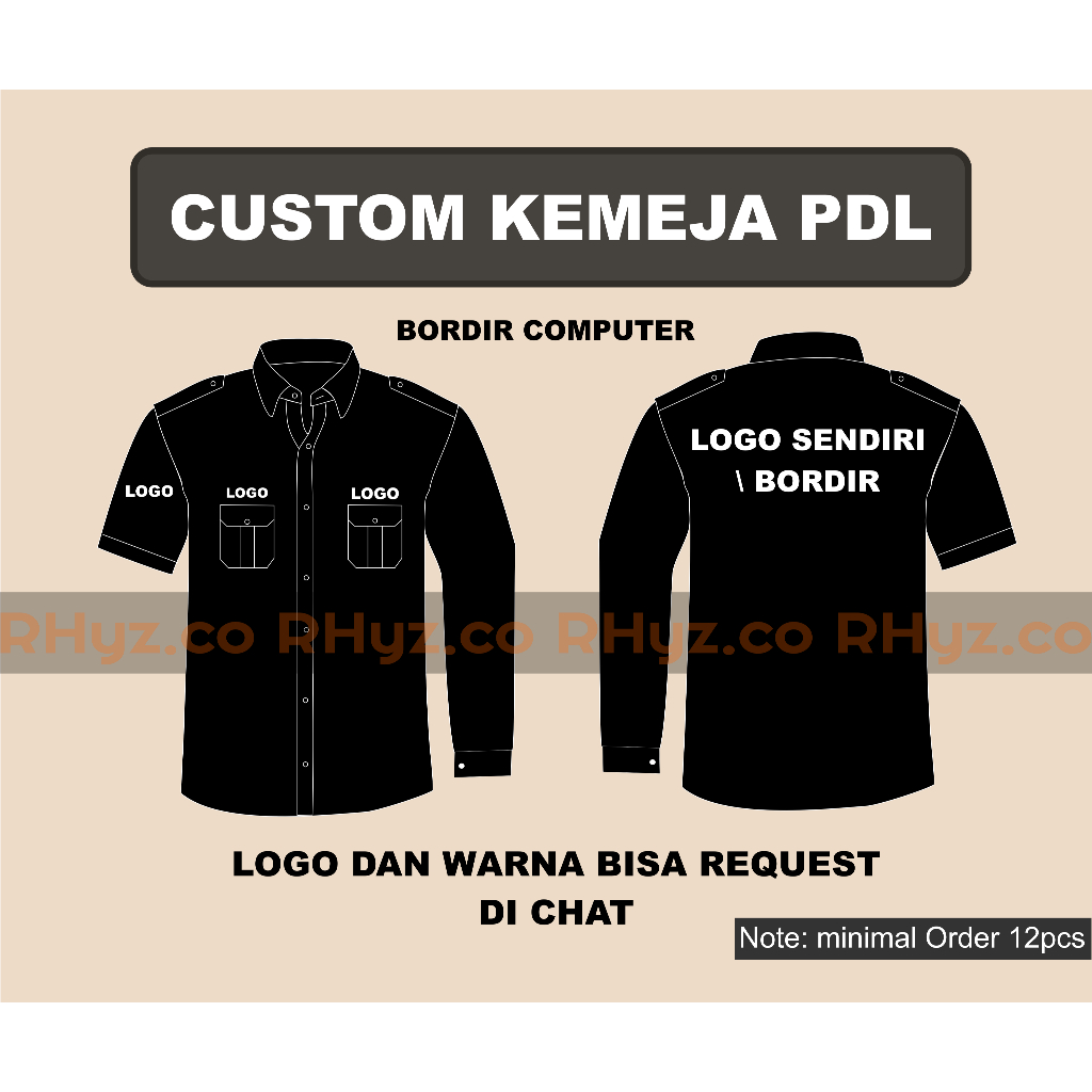 Kemeja PDL COSTUM American Drill