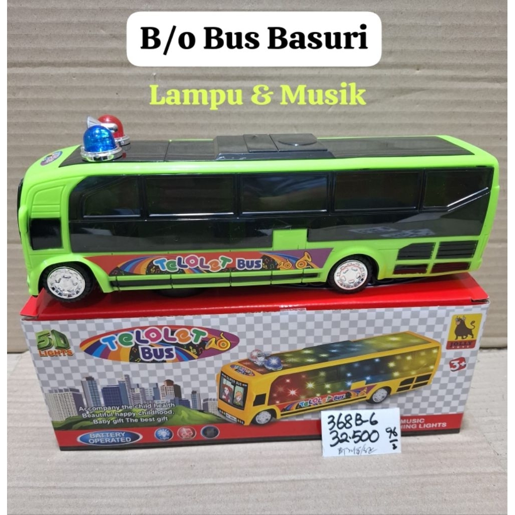 MAINAN BUS TAYO BASURI TELOLET BERMUSIK & BERLAMPU