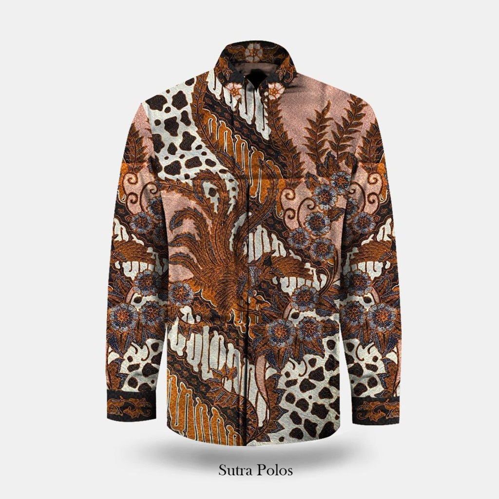 Kain Batik Tulis Sutra Atbm - pola kemeja pria
