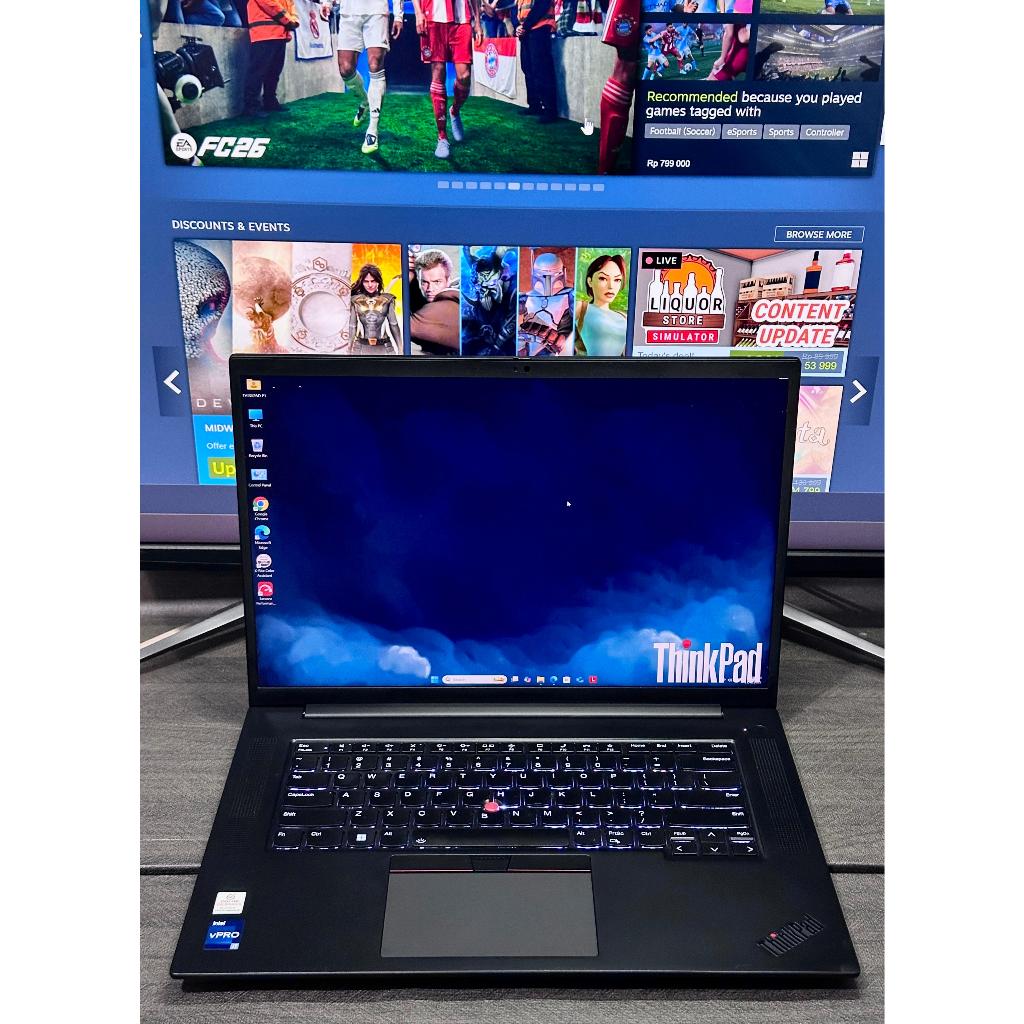 THINKPAD P1 (GEN 5) CORE i7 12TH GEN Nvidia Rtx  A2000 8Gb Ddr6 Layar 3K 165 Hz