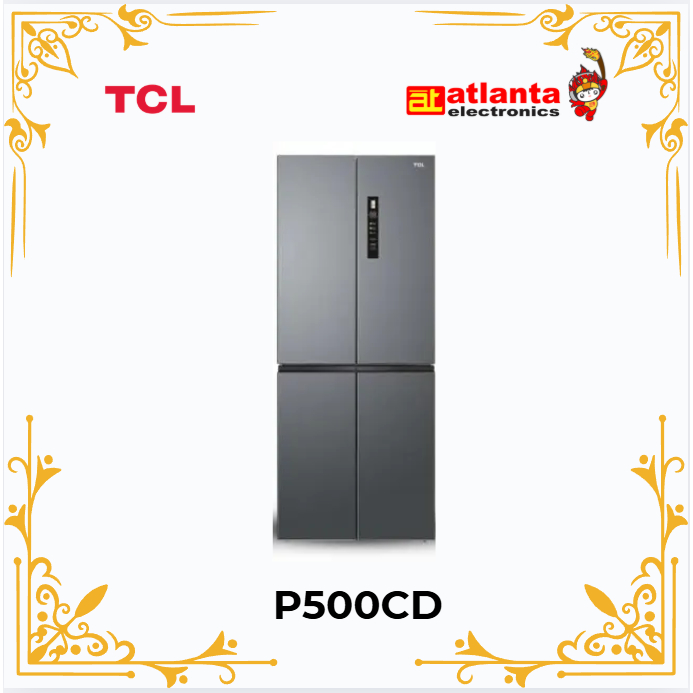 TCL Kulkas Multi Door 439L P500CD / Kulkas 4 Pintu P-500CD 439 Liter