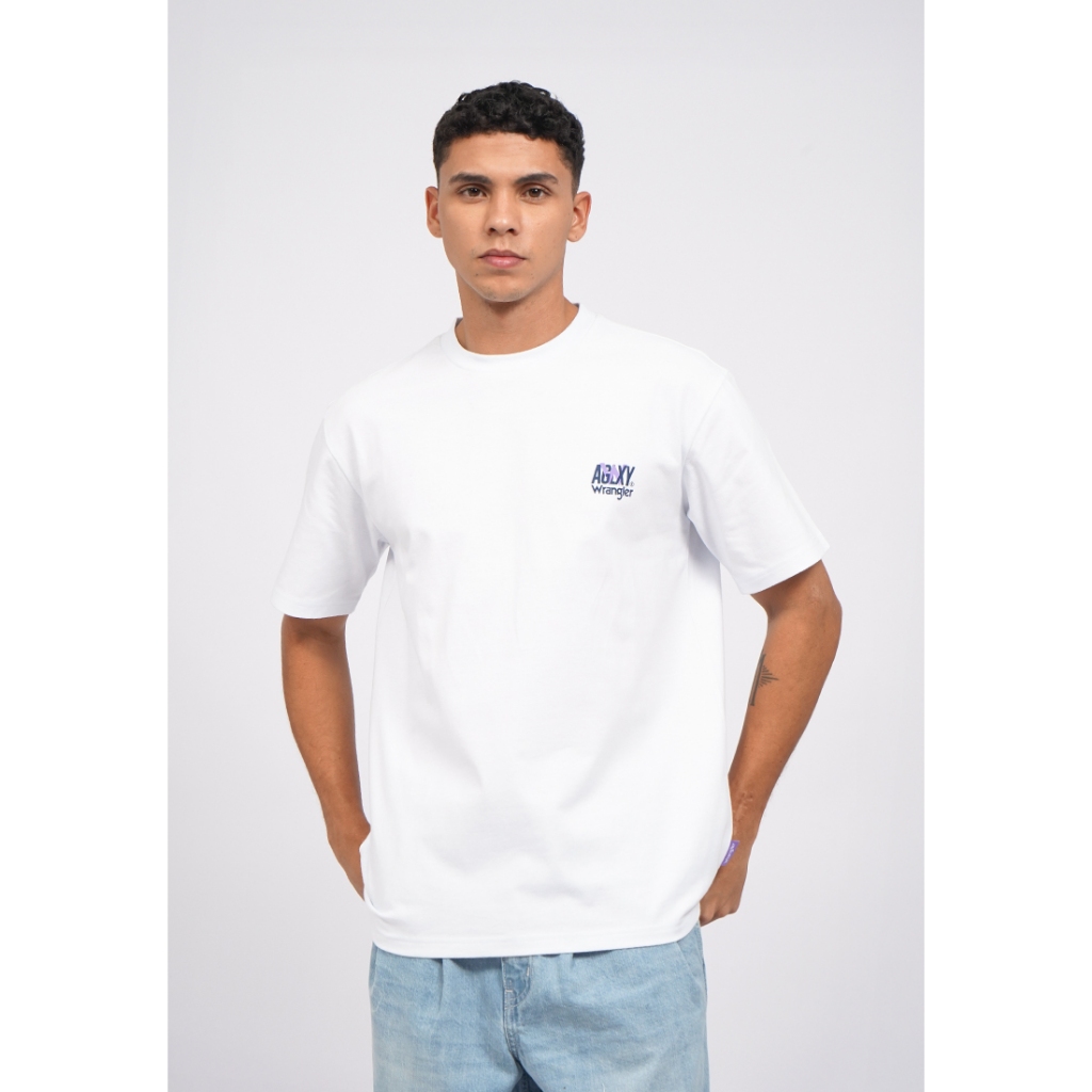 Wrangler X Ageless Galaxy T-Shirt Short Sleeve Regular DYLAN 25A25 Off White