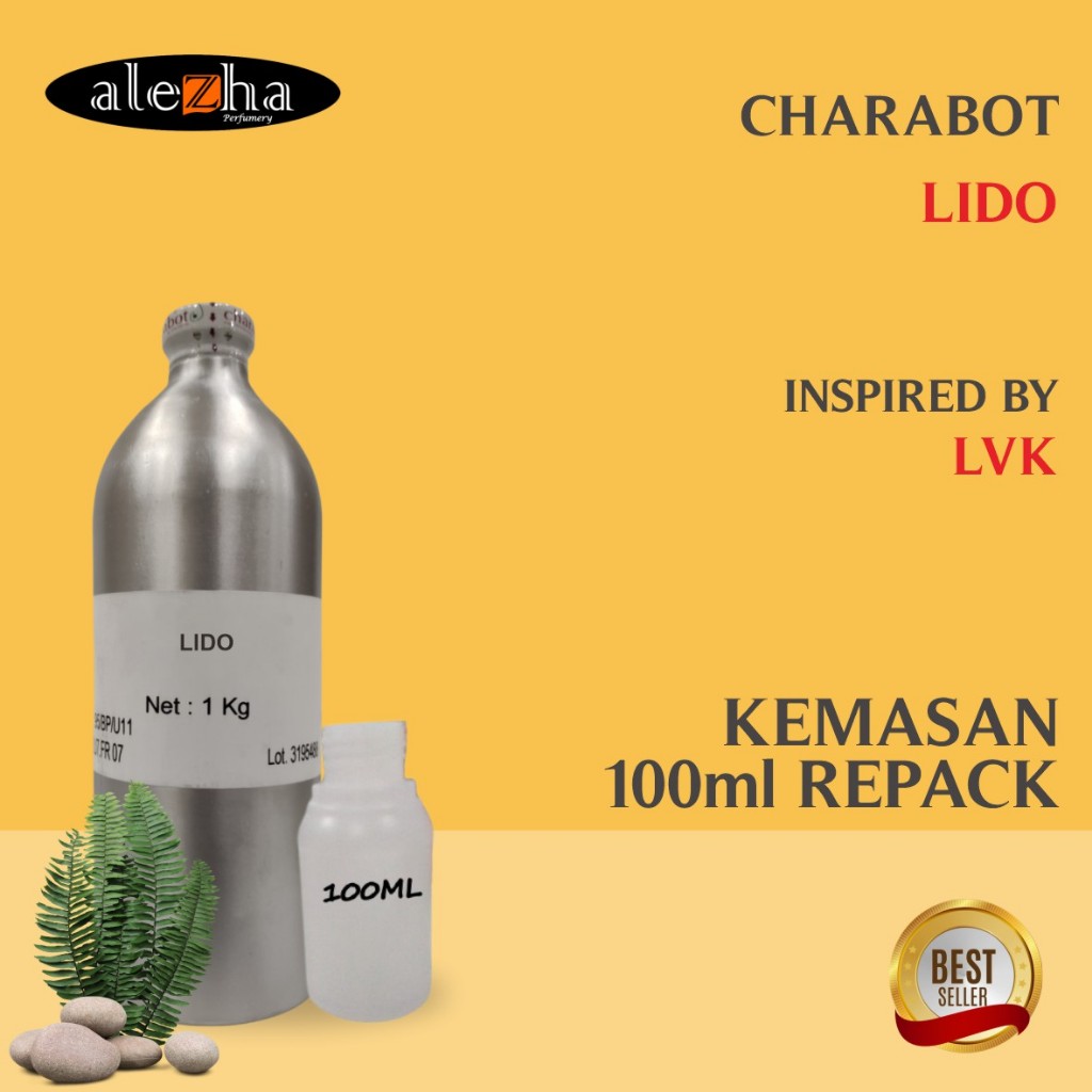 Bibit Parfum Murni LIDO / LVK |  (CHARABOT) 100ml