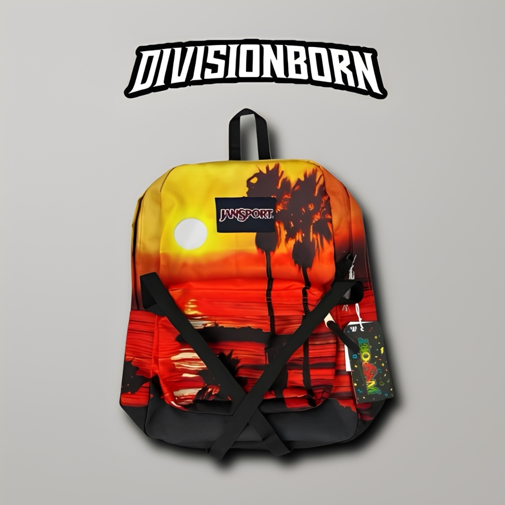 Division Born - Tas JanSport Sunset Malibu Beach - SuperBreak Plus Backpack – Jansport Sunset - Tas 