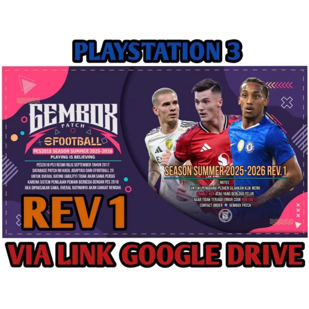 PES 2026 Gembox Patch PS3 rev 1 new