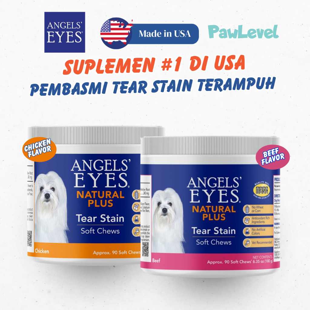 Angels Eyes Soft Chew - Tear Stain Eliminator - Suplemen Pembasmi Tear Stain