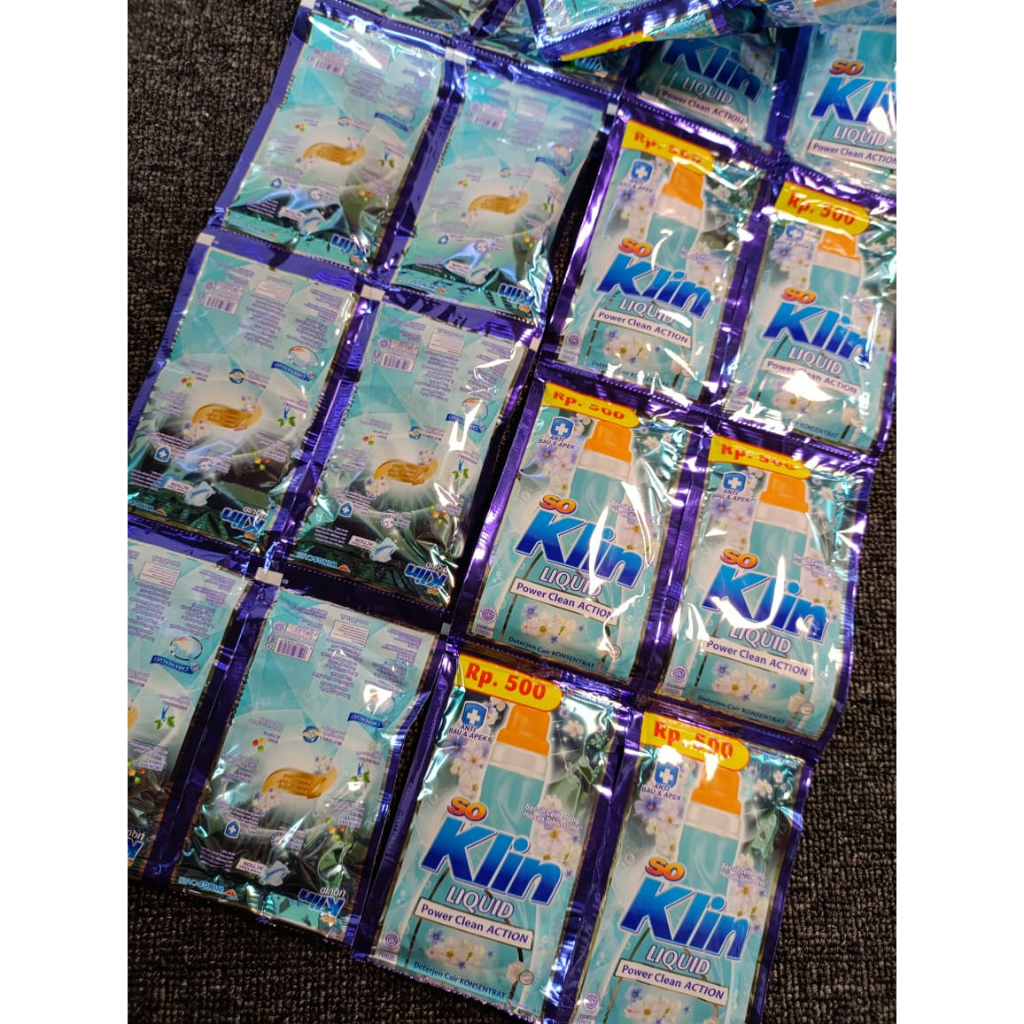 Soklin Liquid Sachet 500an Cair Murah Mantap - paket murah