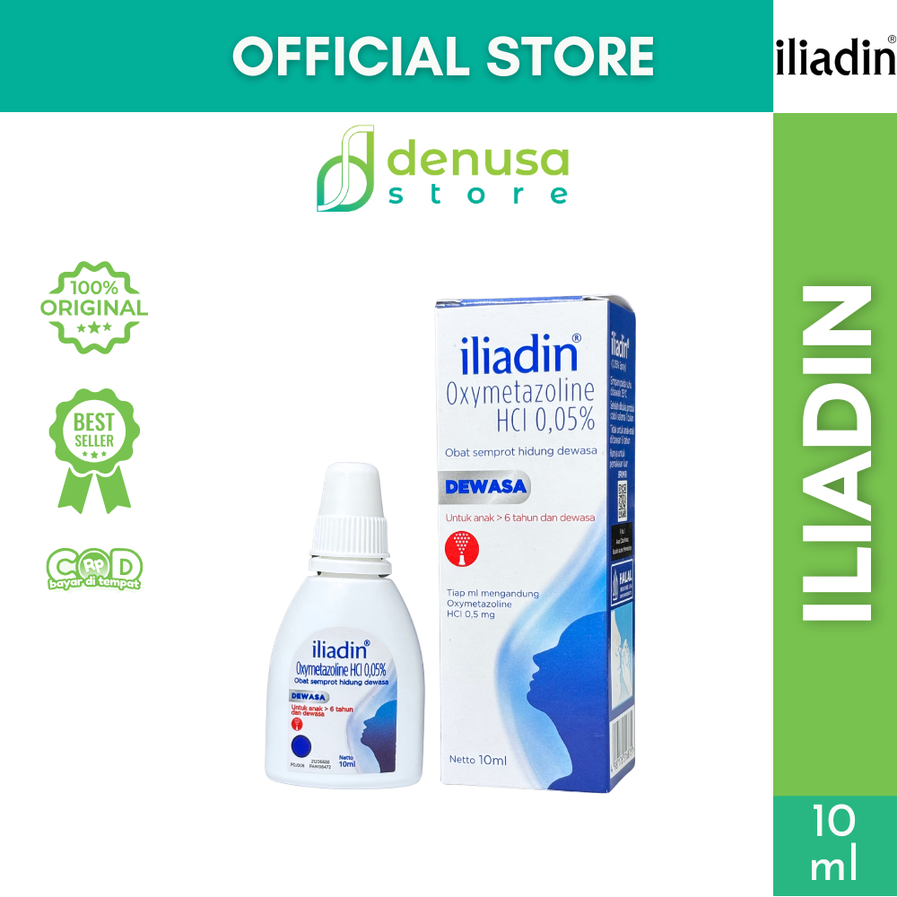 iliadin Semprot Tetes Hidung Tersumbat | Nasal Spray Anak Dewasa Moist