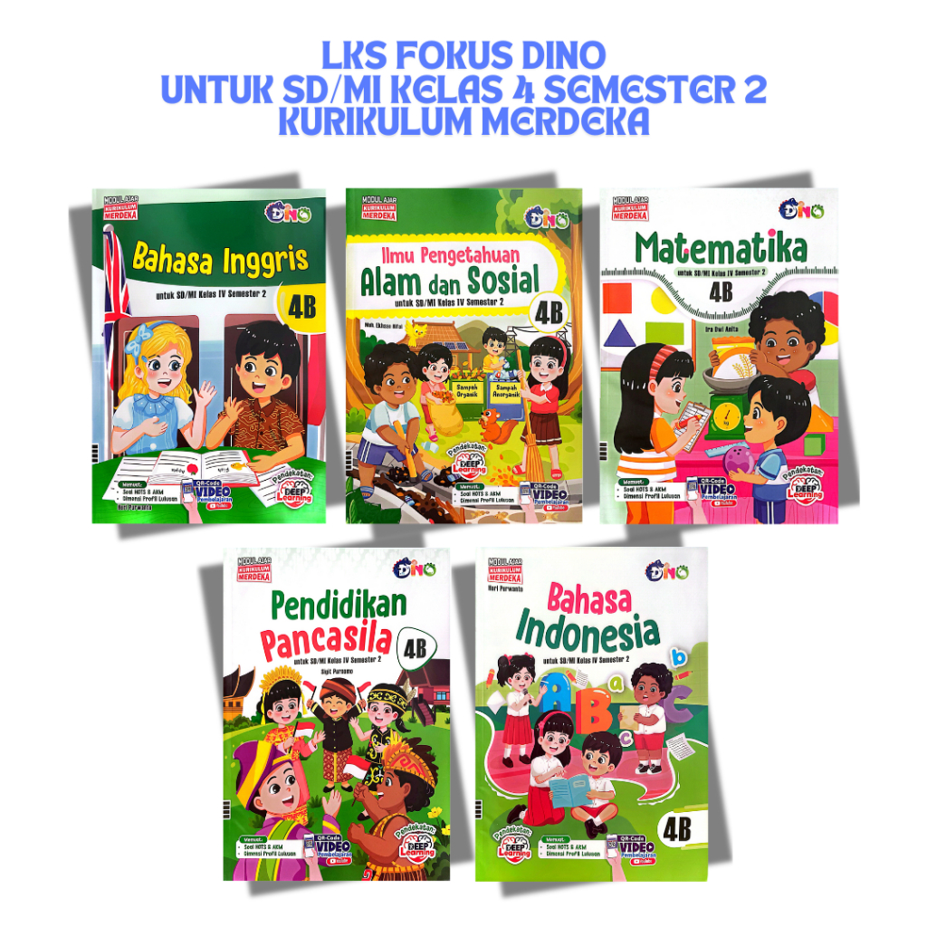 LKS Fokus Dino untuk SD/MI Kelas 4 Semester 2 Kurikulum Merdeka