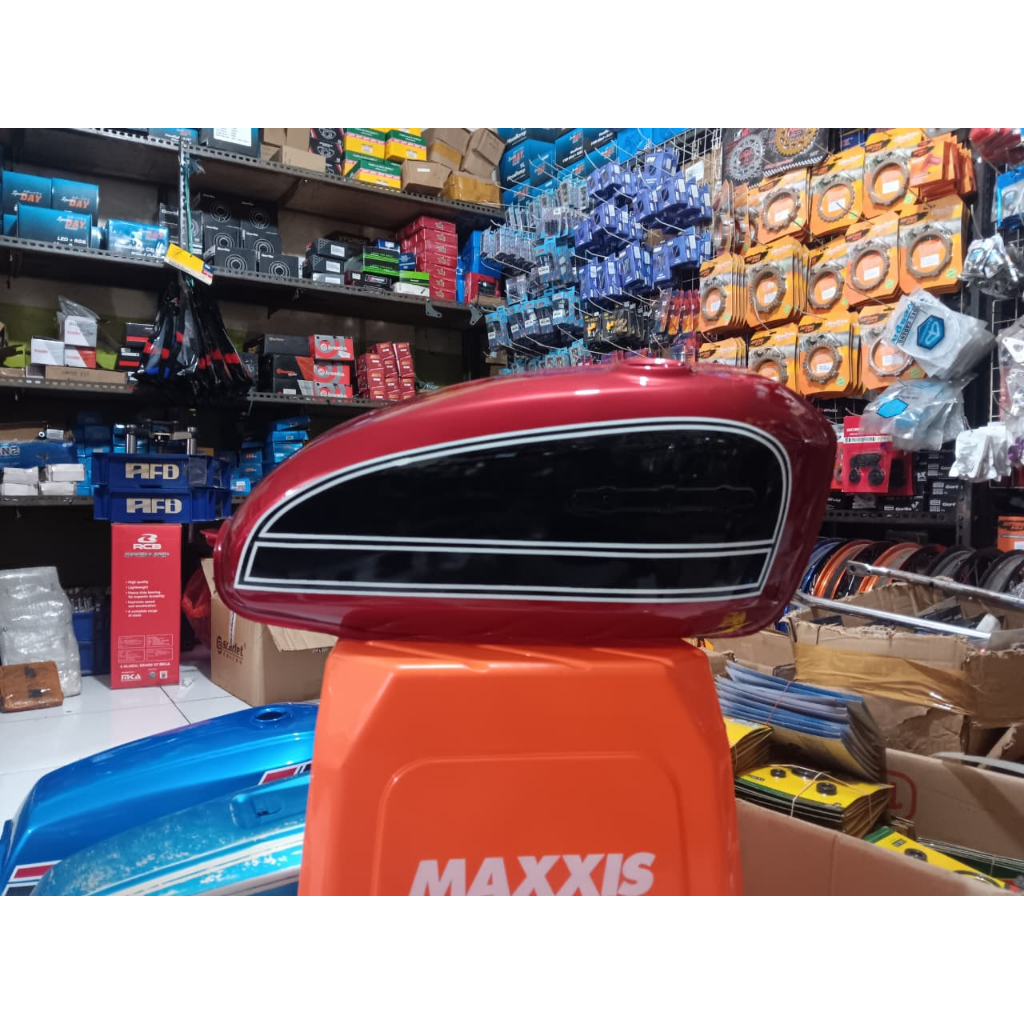 Tangki CB Tengki CB 125 Warna Merah Biru Oren Hitam Glossy Sultan