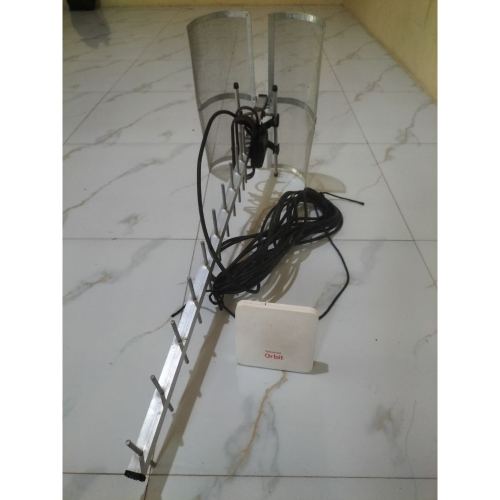 orbit star 2 + antena yagi dengan kabel 10m tinggal pasang