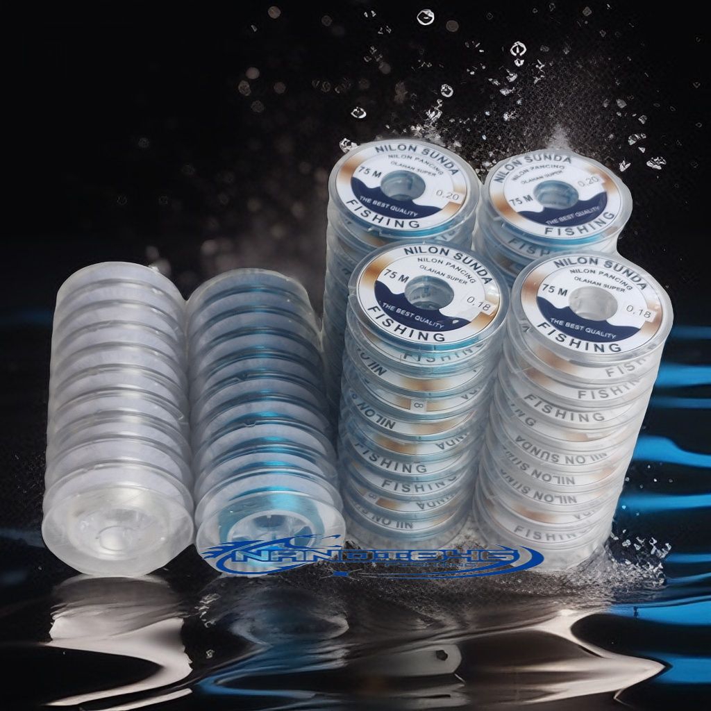 Senar pancing ikan mas super kuat panjang 75cm