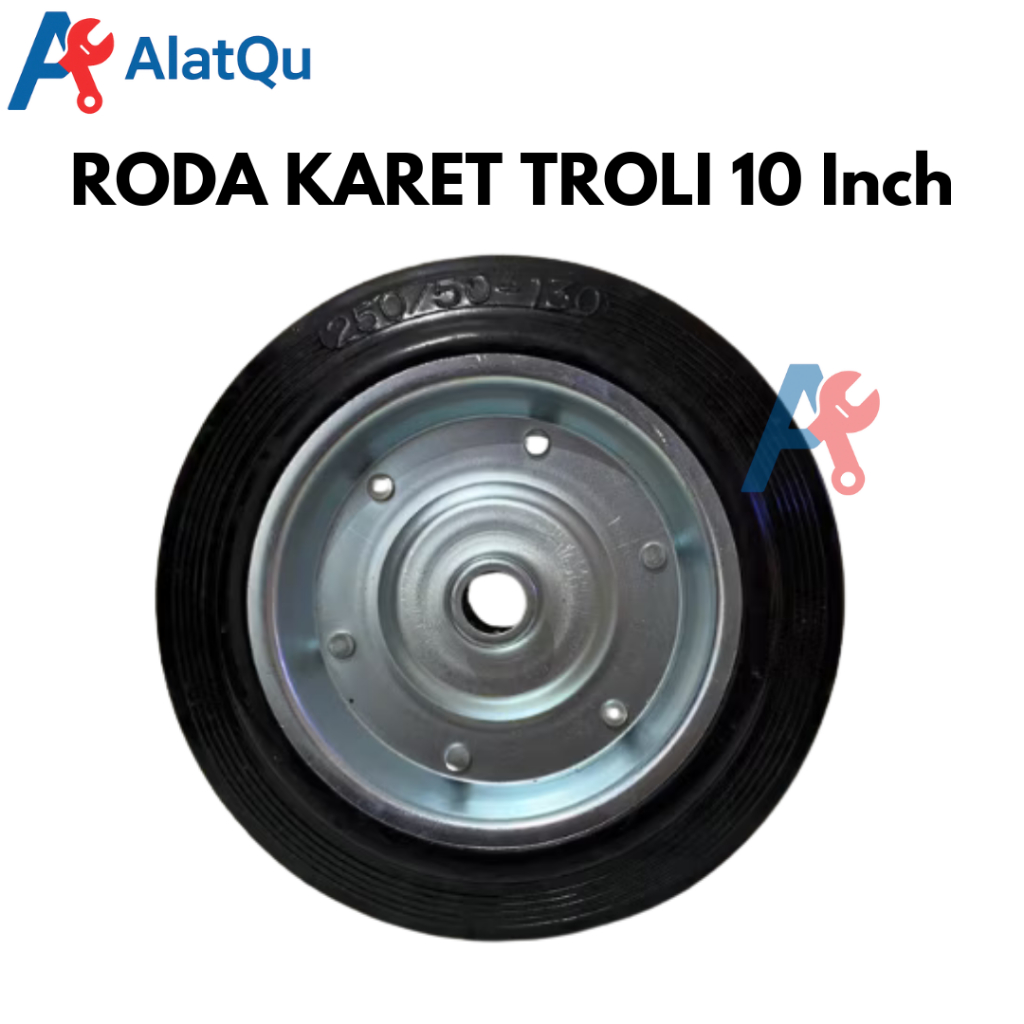 Roda Karet Wheel Only Trolley Etalase Lori 10" Inch XpTool