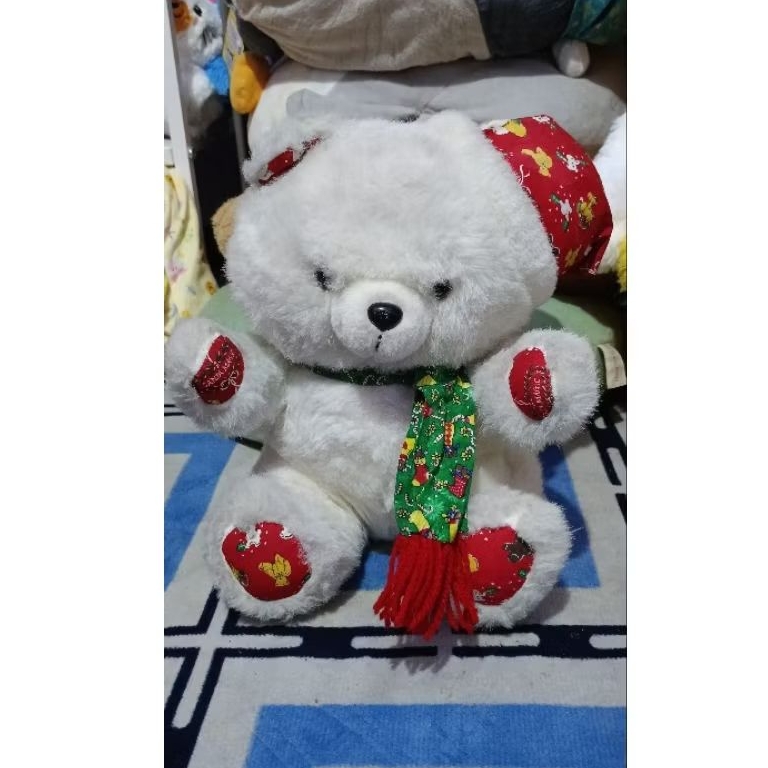 Boneka teddy klasik / boneka teddy syal / boneka teddy christmas