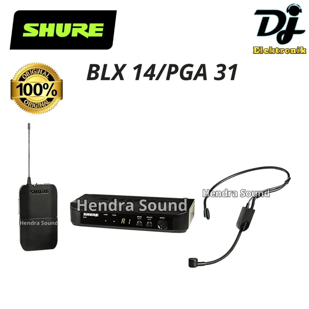 Mic Wireless Shure BLX14 PGA31 / BLX 14 PGAS 31 Headset