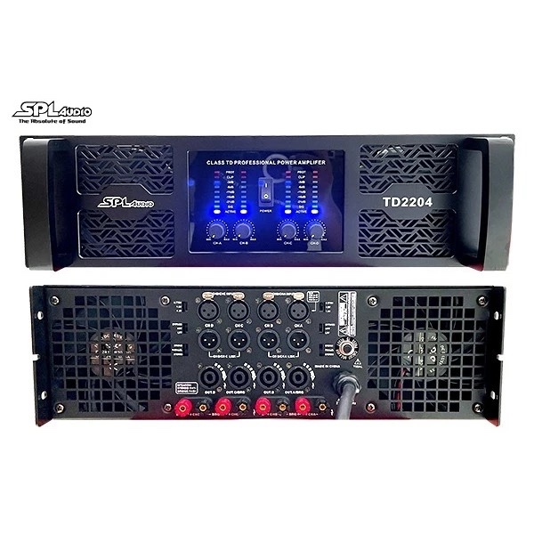 Power SPL AUDIO TD2204 ORIGINAL - Power Amplifier SPL AUDIO TD 2204 4ch 3300W 102dB SNR SPL AUDIO TD