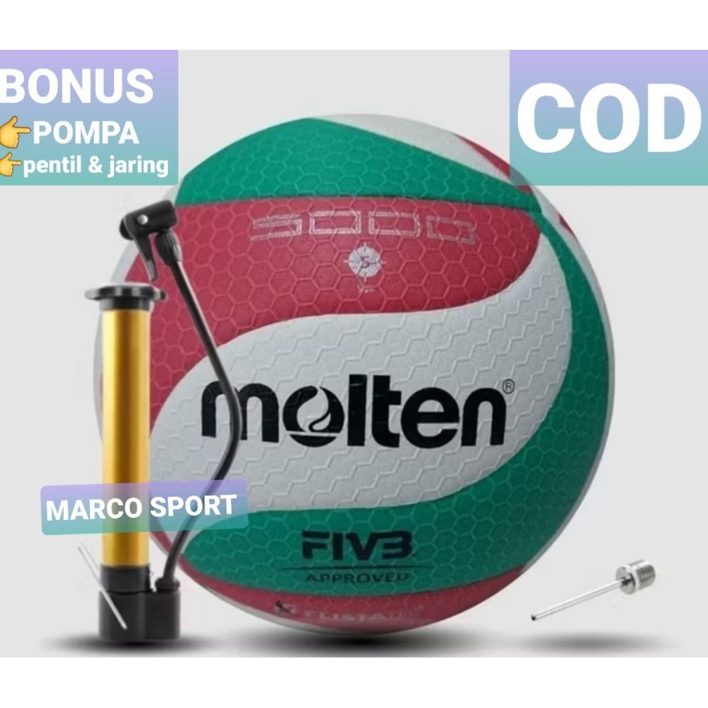 MOLTEN BOLA VOLI MOLTEN 5000  TERLARIS