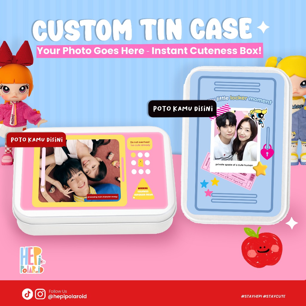 Custom Tin Case – Box Lucu dengan Foto Kamu