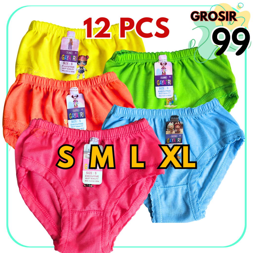 TERLARIS 12 Celana Dalam Anak PEREMPUAN CD ANAK STABILO - Pakaian Dalam ANAK GROSIR99