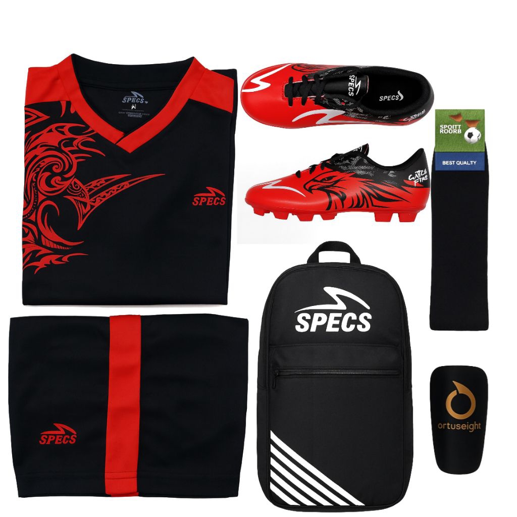 Sepatu Bola Anak Paket Lengkap – Sepatu + Kaos Kaki + Deker + Tas + Jersey & Celana | Sepatu Bola An