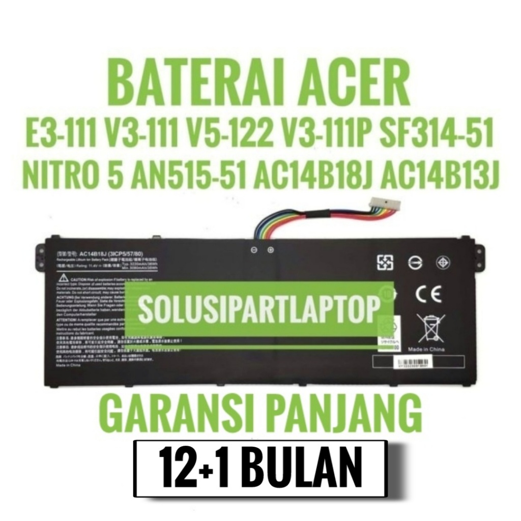 BATERAI ACER ASPIRE 3 A315-41-R971 AC14B18J