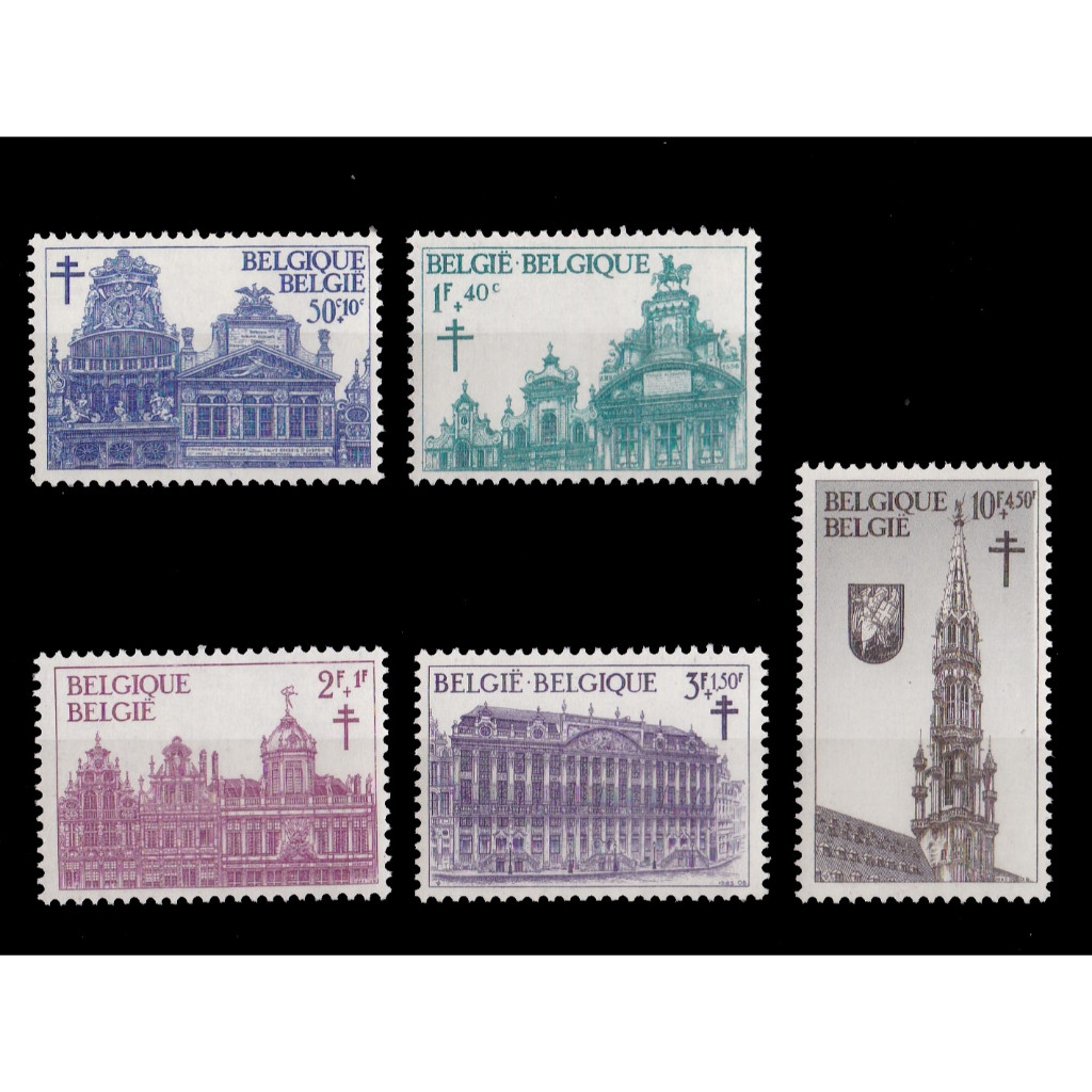 S0181 Prangko Belgia 1965 The struggle against Tuberculosis Komplit set 5v Mnh