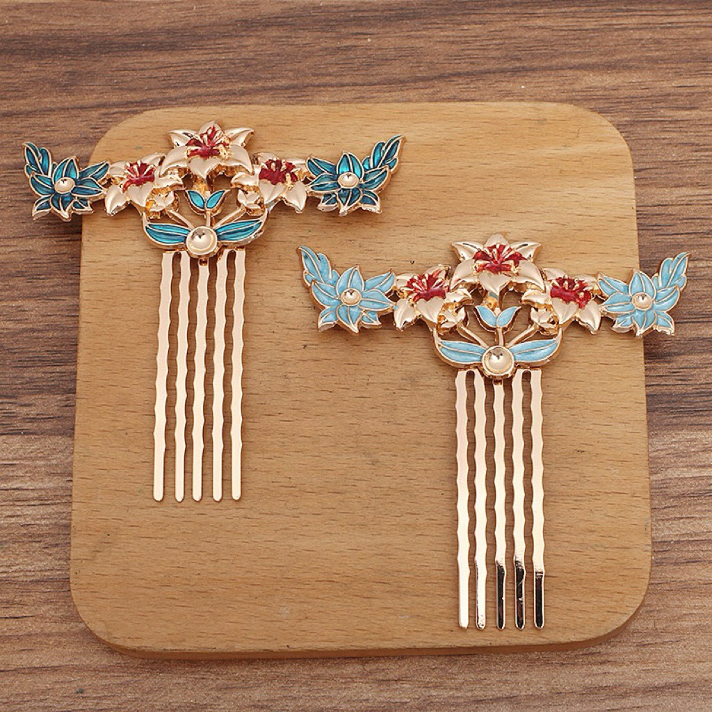 DELUNASHOP SIRKAM TUSUK KONDE KEP LIDI SANGGUL BESI DONAT ALAT PEMBENTUK SANGGUL SIRKAM HANFU