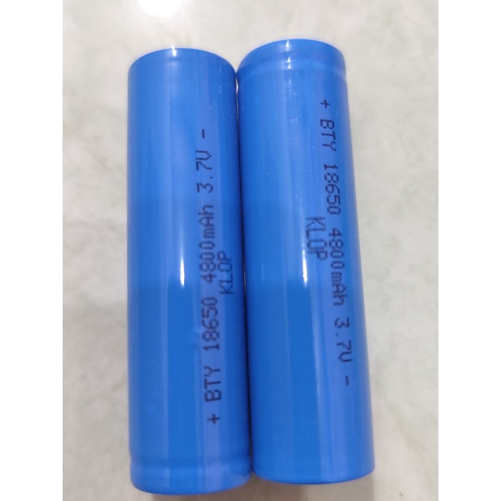 BATERAI 3.7V DC KLOP 18650 BATTERY 3,7V AKI DC 3.7 VOLT BATERAI 18650 ORIGINAL