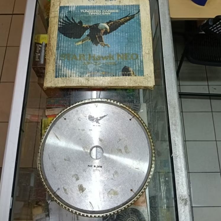 Mata gerinda potong kayu 10 inch / saw blade for wood merek Star Hawk Neo original Jepang