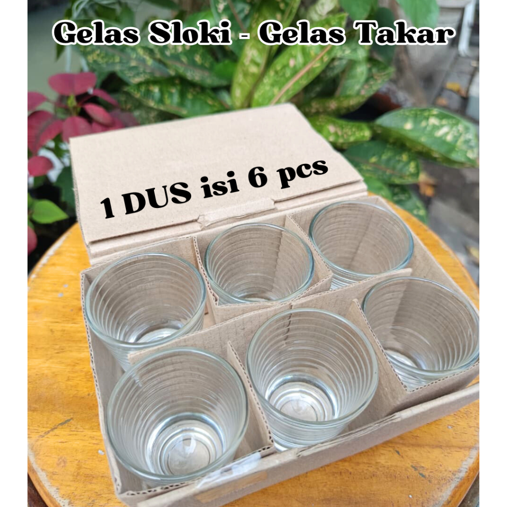 1 Dus Sloki - Gelas Takar Gelas Mini Isi 6 Pcs - Gelas Zam Zam - Souvenir