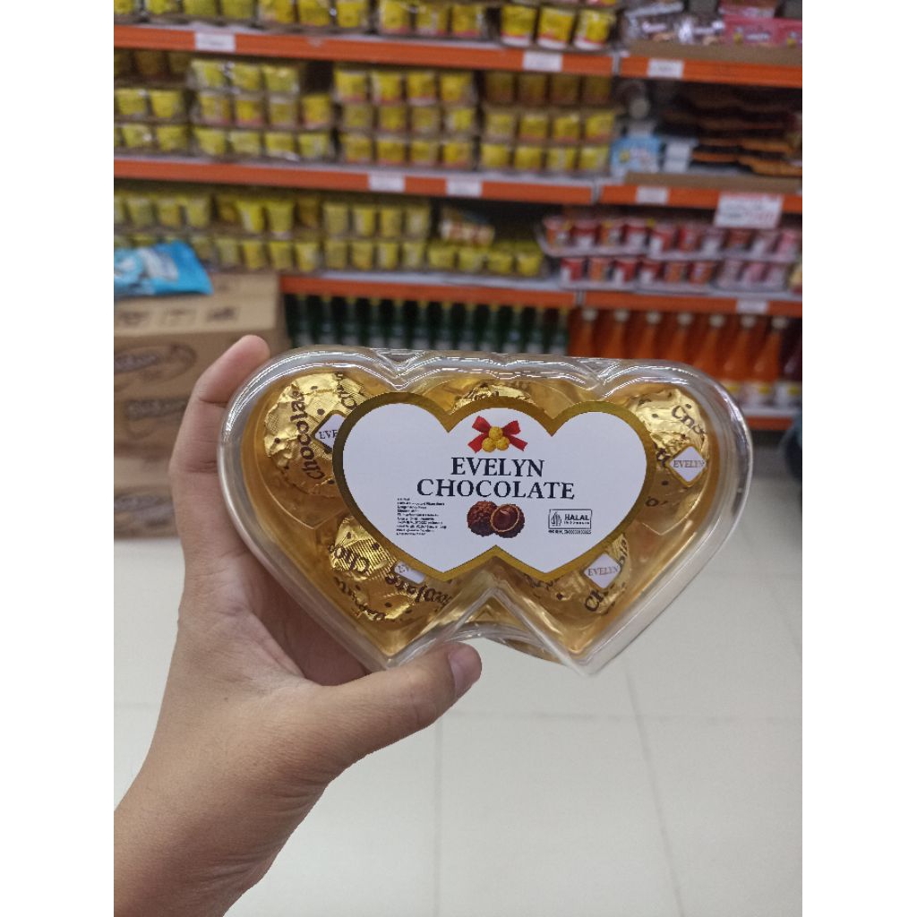 evelyn chocolate 62,5 gr produk naraya halal