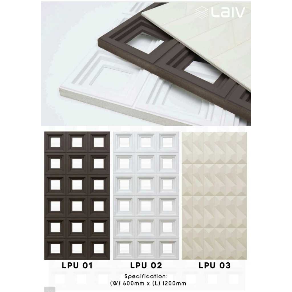 LAIV PU Stone Panel Rock Panel Batu PU Panel Dinding Batu Alam Wall Panel Tempel Outdoor Indoor